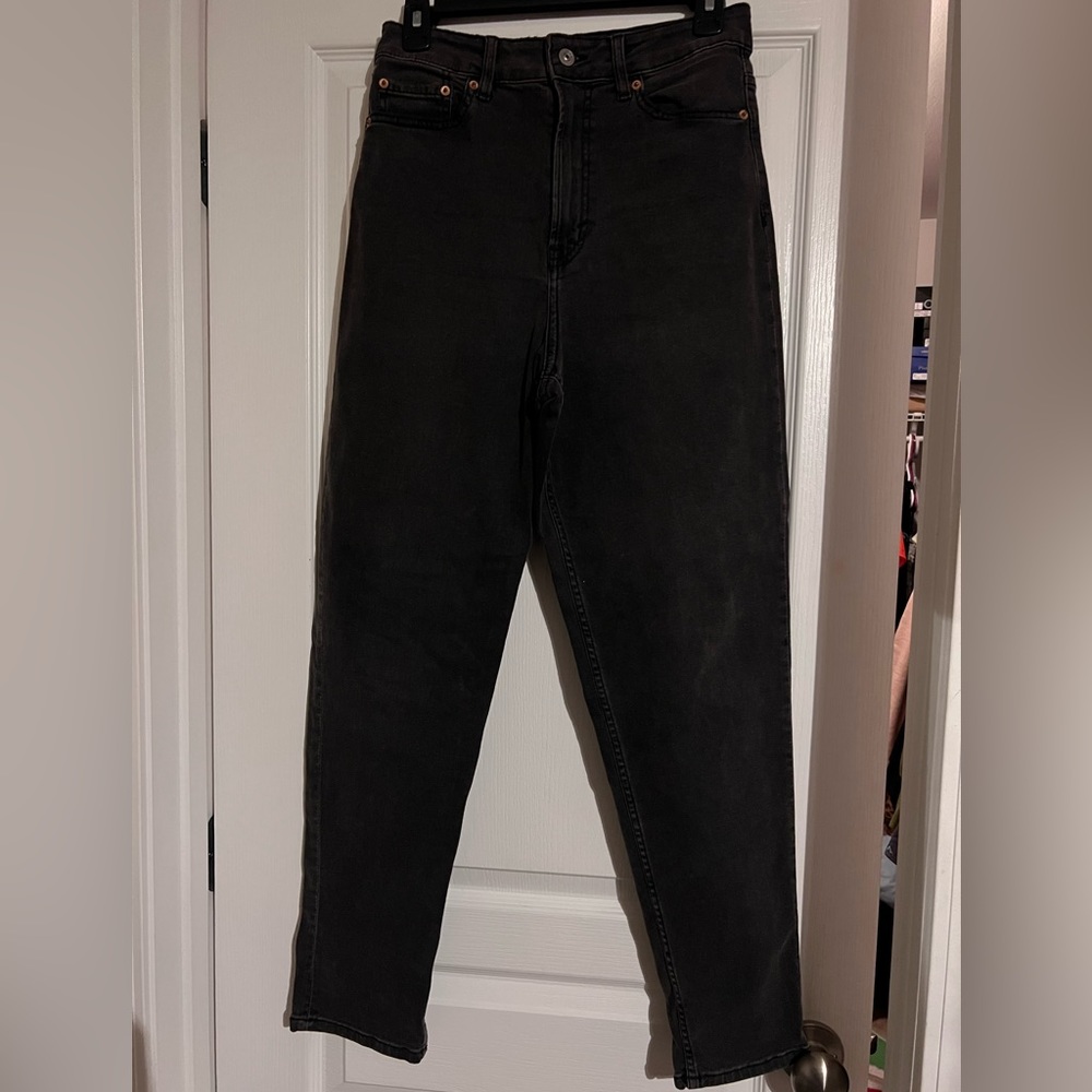 vintage black high waisted denim